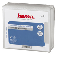 Hama ochrann� obaly pro CD/DVD, polypropylen, pr�hledn�, balen� 75 ks (cena za balen�)
