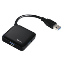 Hama USB 3.0-Hub 1:4, �ern�