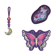 Dopl�kov� sada obr�zk� MAGIC MAGS GLOW, Buttefly Night Ina, pro aktovky a batohy Step by Step 