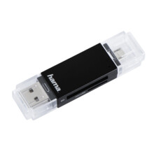 Hama USB 2.0 OTG �te�ka karet Basic, SD/microSD, �ern�