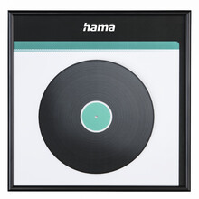 Hama r�m na obal gramofonov� desky (LP/vinyl), 31,5x31,5 cm, hlin�kov�, matn� �ern�