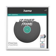Hama r�m na obal gramofonov� desky (LP/vinyl), 31,5x31,5 cm, hlin�kov�, matn� b�l�