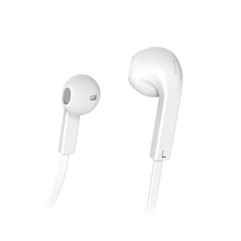 Hama sluch�tka s mikrofonem Advance, pecky, ploch� kabel, b�l�