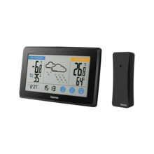 Hama Touch, meteostanice, senzor, dotykov� tla��tka, �ern�