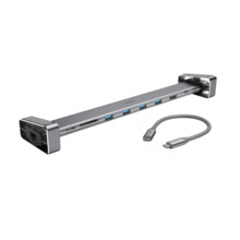 Hama USB-C dokovac� stanice Connect2Office Basic, 9 p�ipojen�, odn�mateln� no�i�ky
