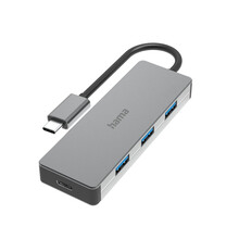 Hama USB-C hub, 4 porty, USB 3.2, 10 Gb/s, hlin�kov�