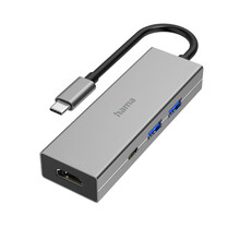 Hama USB hub, multiport, 2x USB-A, USB-C PD, HDMI, USB 3.2 5 Gb/s