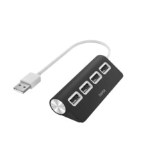 Hama USB hub, 4 porty, USB 2.0, �ern�