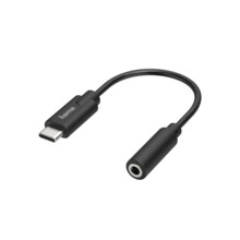 Hama audio adapt�r USB-C na jack 3,5 mm, aktivn�