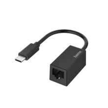 Hama s�ov� adapt�r USB-C - RJ45, Gigabit Ethernet
