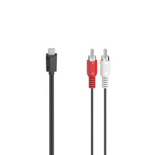 Hama audio adapt�rov� kabel USB-C na 2 cinch, aktivn�, 1,5 m
