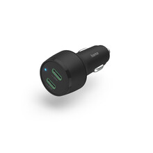 Hama rychl� USB nab�je�ka do vozidla, 2x USB-C PD/QC, 45 W