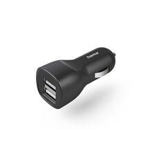 Hama USB nab�je�ka do vozidla, 2x USB-A, 12 W