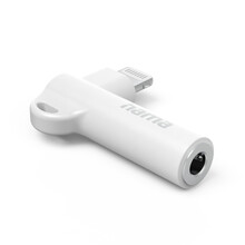 Hama MFi audio adapt�r Lightning na jack 3,5 mm pro Apple, aktivn�, kompaktn�