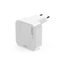 Hama rychl� USB nab�je�ka GaN, 2x USB-C PD/QC 40 W, skl�dac�