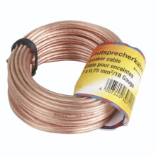 Hama reproduktorov� kabel 2x 0,75 mm, 10 m, nebalen�