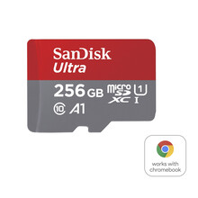 SanDisk Ultra microSDXC card for Chromebooks 256 GB, 150 MB/s, UHS-I, s adapt�rem