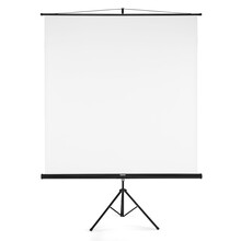 Hama projek�n� pl�tno 2v1, 180x180 cm, �hlop���ka 255 cm, se stativem, p�enosn�, b�l�