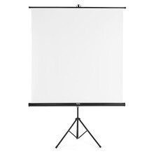 Hama projek�n� pl�tno 2v1, 155x155 cm, �hlop���ka 219 cm, se stativem, p�enosn�, b�l�