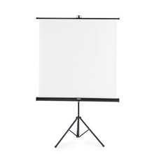 Hama projek�n� pl�tno 2v1, 125x125 cm, �hlop���ka 177 cm, se stativem, p�enosn�, b�l�