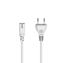 Hama s�ov� nap�jec� kabel, euro vidlice, 5 m, b�l�