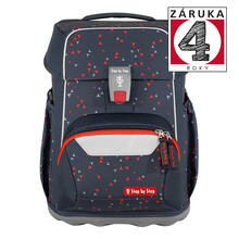 �koln� aktovka pro prv���ky � 4 d�ln� set, Step by Step BASIS Anthrazit Triangles, AGR