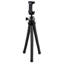 Hama stativ 'FlexPro 3v1' pro fotoapar�ty, GoPro kamery a smartphone, 27 cm, �ern�, krabi�ka