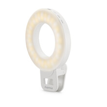 Hama LED kruhov� sv�tlo ToGo se svorkou na telefon, 60 LED, pr�m�r 9,6 cm, nab�jec�