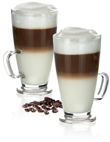 Sklen�n� hrnek latt� macchiato CREMA 300 ml, 6 ks