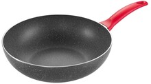Wok MANICO ROSSO pr. 28 cm