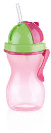 D�tsk� l�hev s br�kem BAMBINI 300 ml, zelen�, r��ov�
