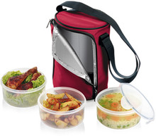 J�dlonosi� FRESHBOX, se 3 d�zami 0,8 l, bordeaux