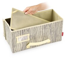 Krabice na od�vy FANCY HOME 40 x 18 x 20 cm, cappuccino